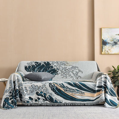 The Great Wave Off Blanket