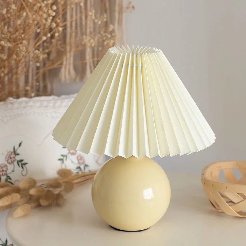 Pleated Ceramic Lamp