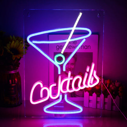 Cocktails Neon Light