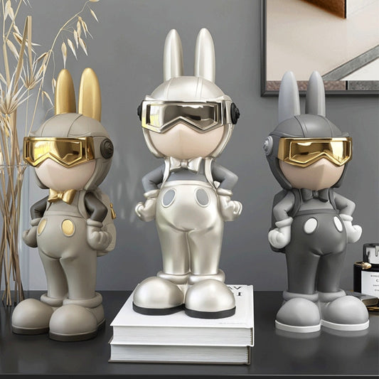 Rabbit Spaceman Statue