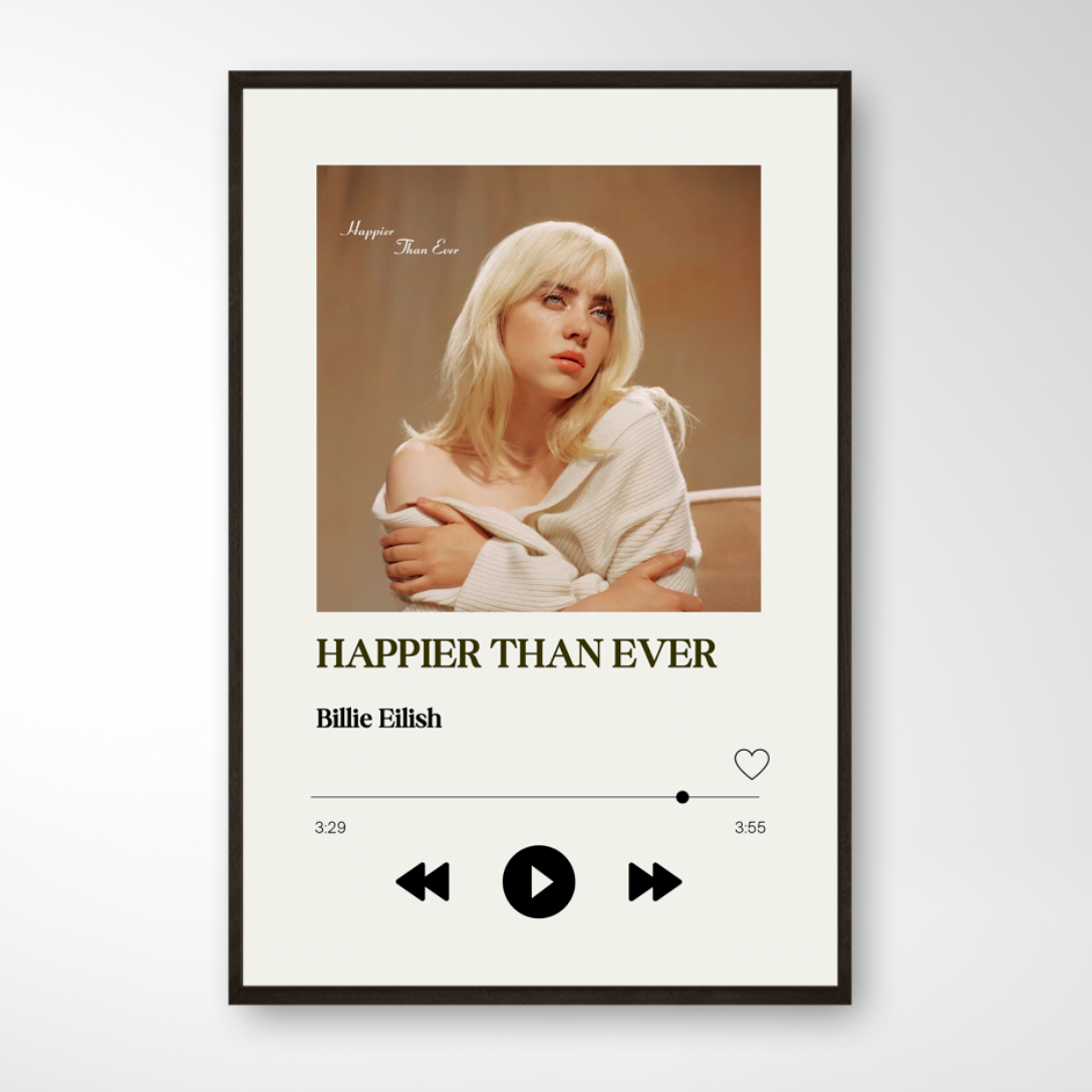 Happier Than Ever Album Poster