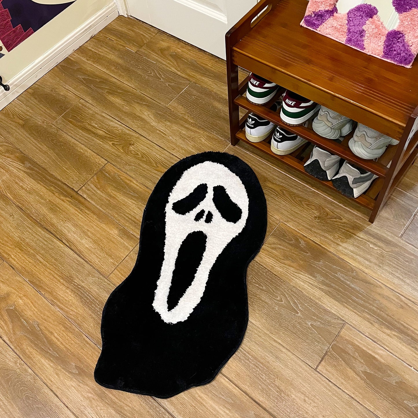 Halloween Ghost Face Rug