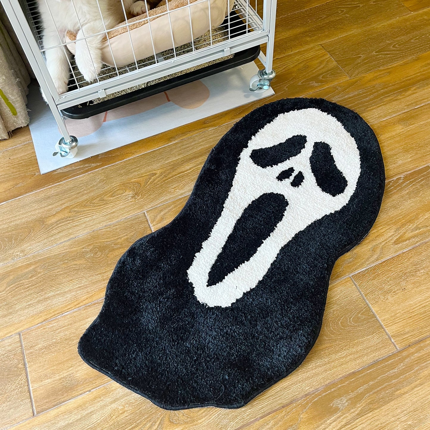 Halloween Ghost Face Rug